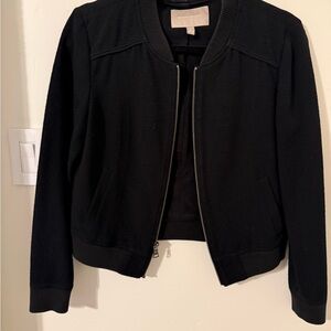 Banana Republic Classic Black Bomber Jacket